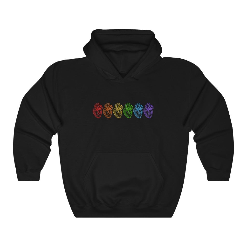 Human Rainbow Hearts Hoodie