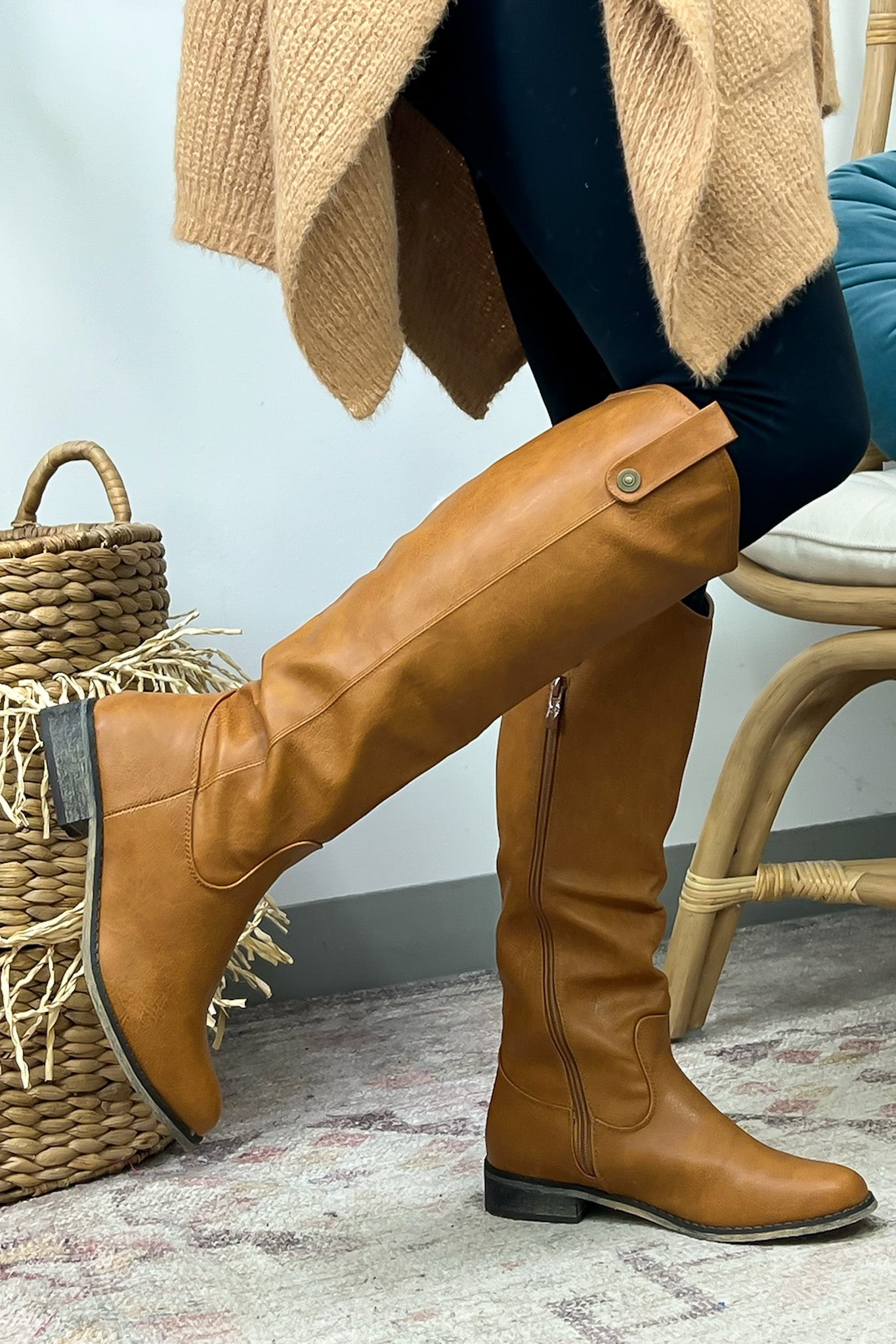 Kaylene Faux Leather Tall Boots - FINAL SALE