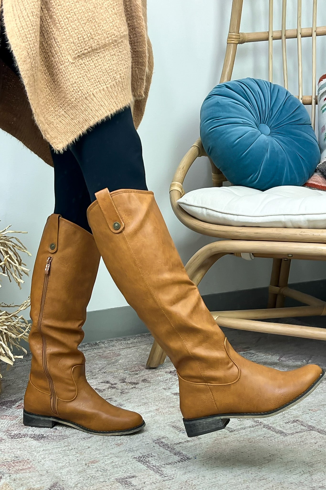 Kaylene Faux Leather Tall Boots - FINAL SALE