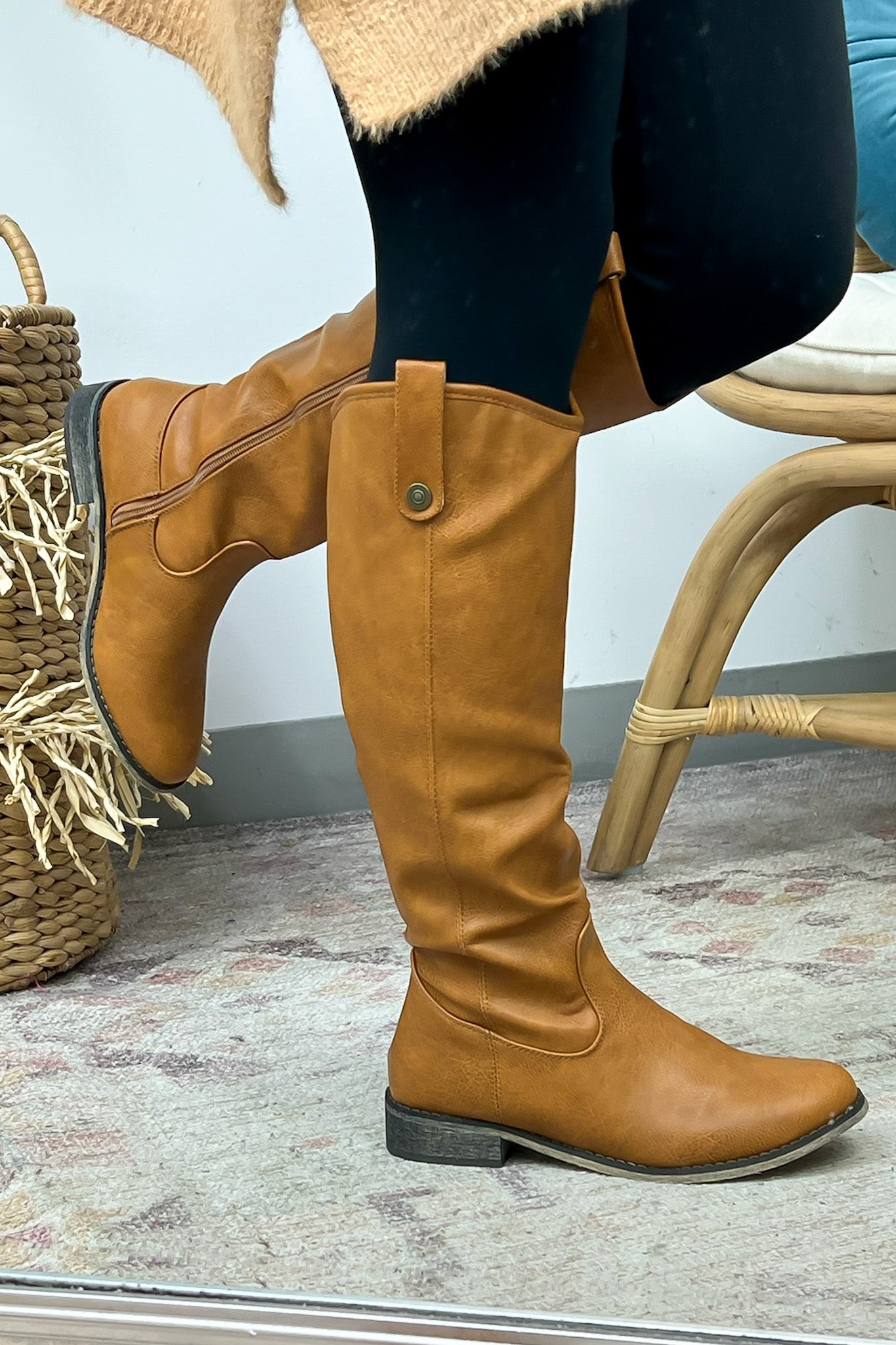 Kaylene Faux Leather Tall Boots - FINAL SALE