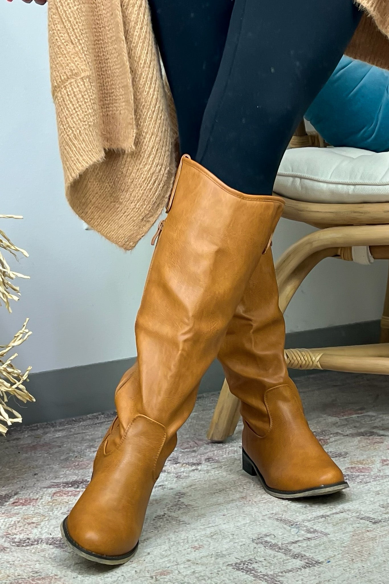 Kaylene Faux Leather Tall Boots - FINAL SALE