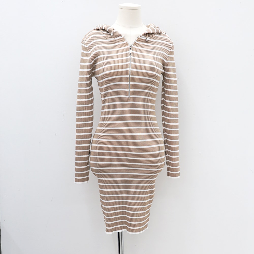 Knitted Hoodie Dress IM10