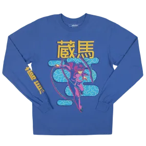 Kurama Glam Blue Long Sleeve Tee