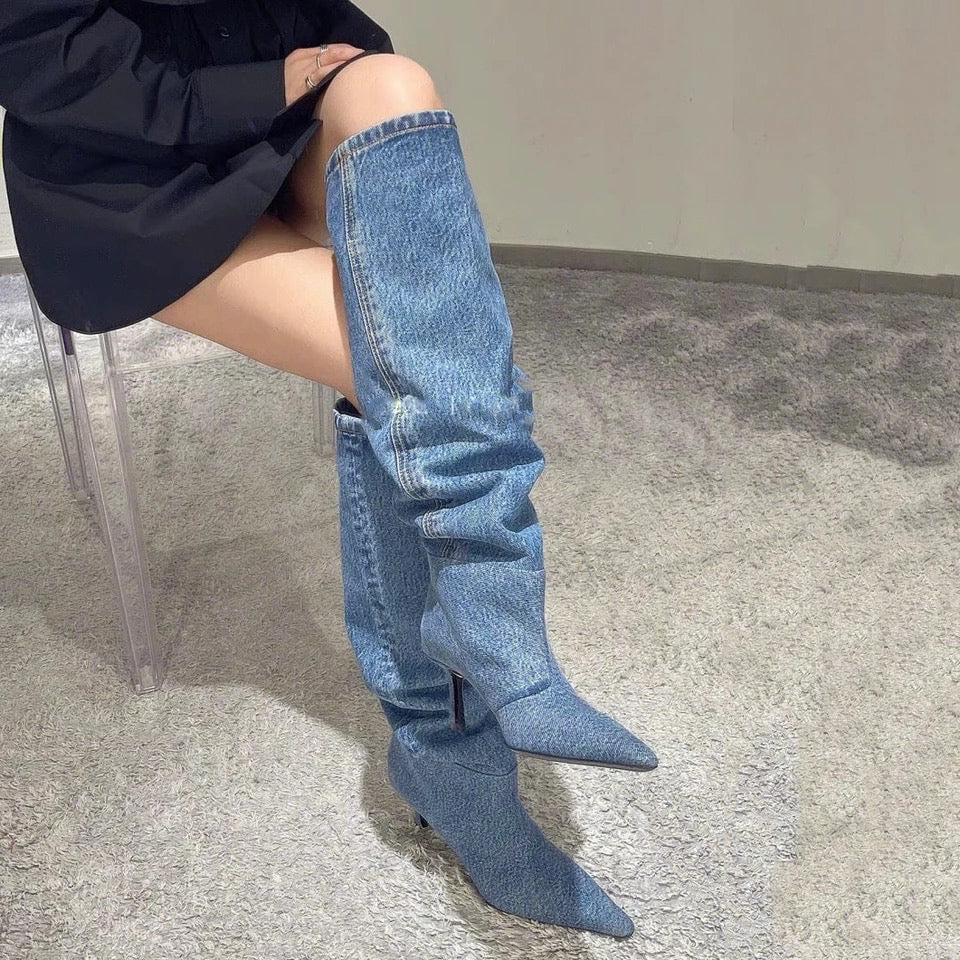 LARITA DENIM BOOTS