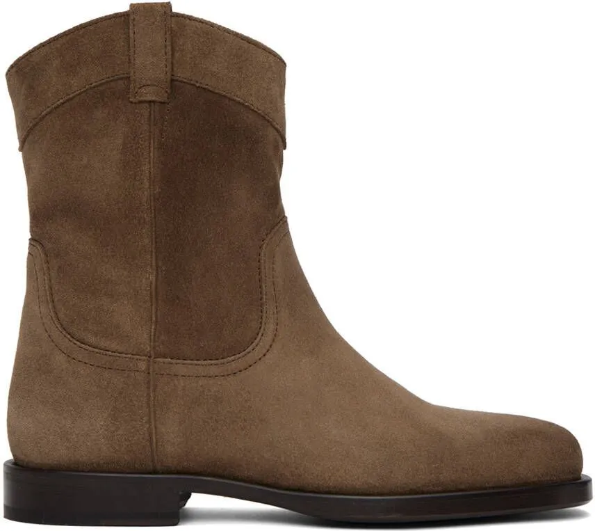 LEMAIRE Brown Western Boots