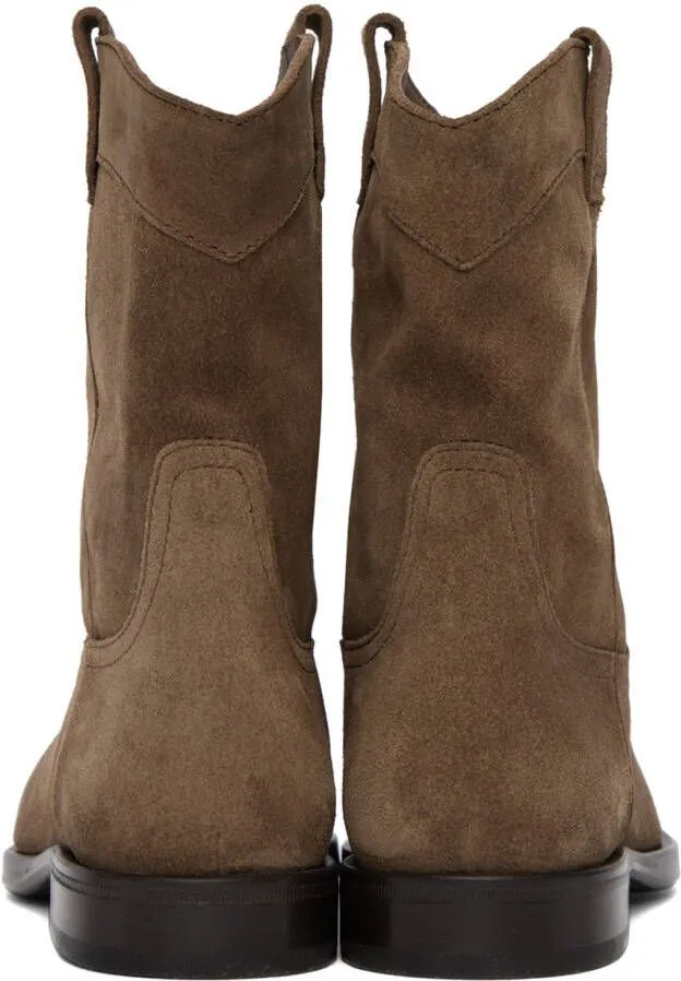 LEMAIRE Brown Western Boots