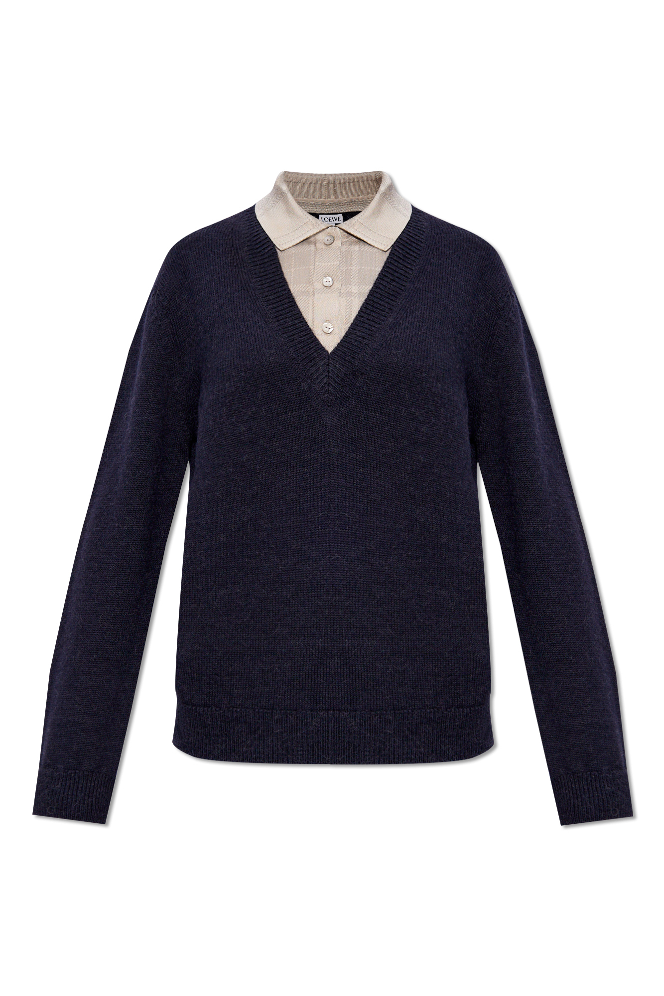 LOEWE  |Trompe l'oeil sweater in wool and silk