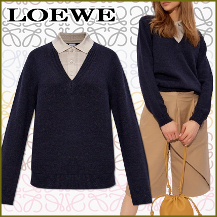 LOEWE  |Trompe l'oeil sweater in wool and silk