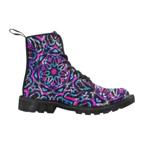 Mandala Art Women's Black Boots