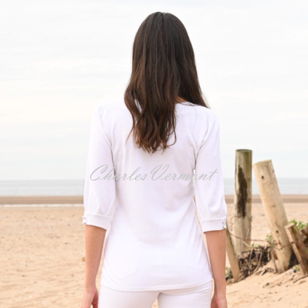 Marble Sweater Top - Style 6885-102 (White)