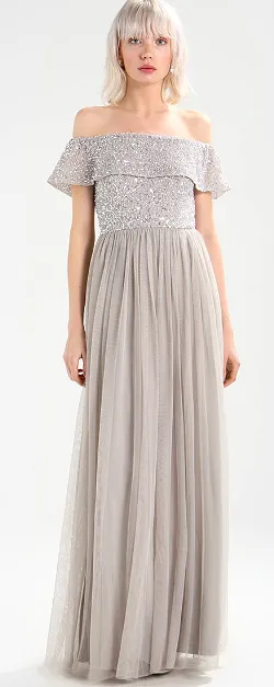 Maura Silver Gown