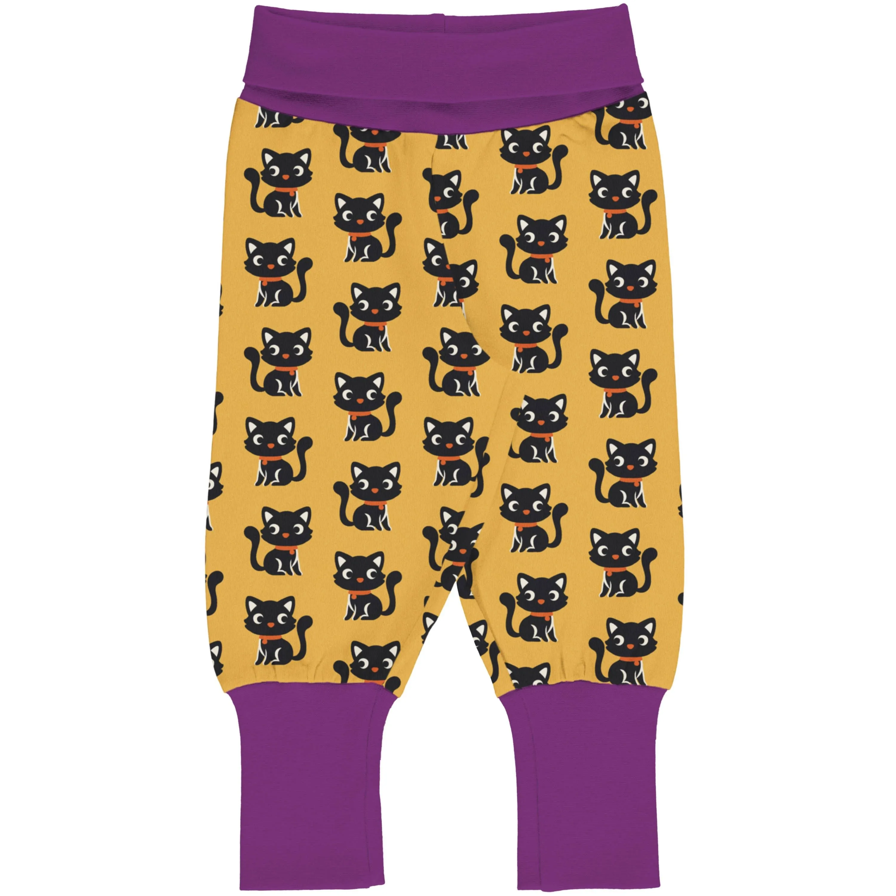 Maxomorra Forest Cat Cotton Rib Pants