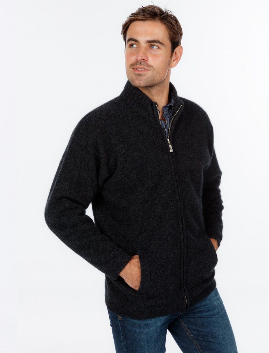 Mens Felted Full Zip Jacket