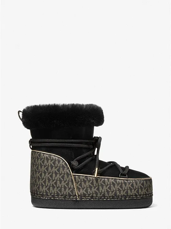 Michael Kors Zelda Sherpa and Faux Suede Boot