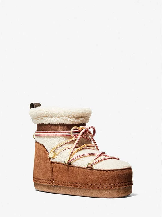 Michael Kors Zelda Sherpa and Faux Suede Boot