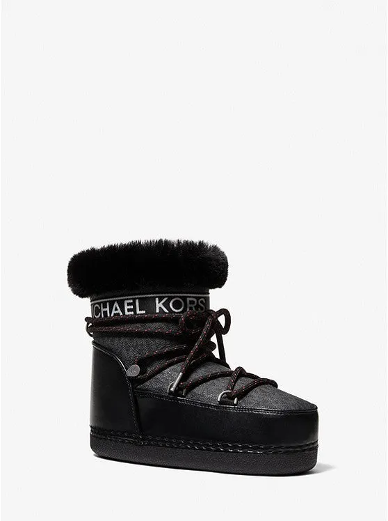 Michael Kors Zelda Sherpa and Faux Suede Boot