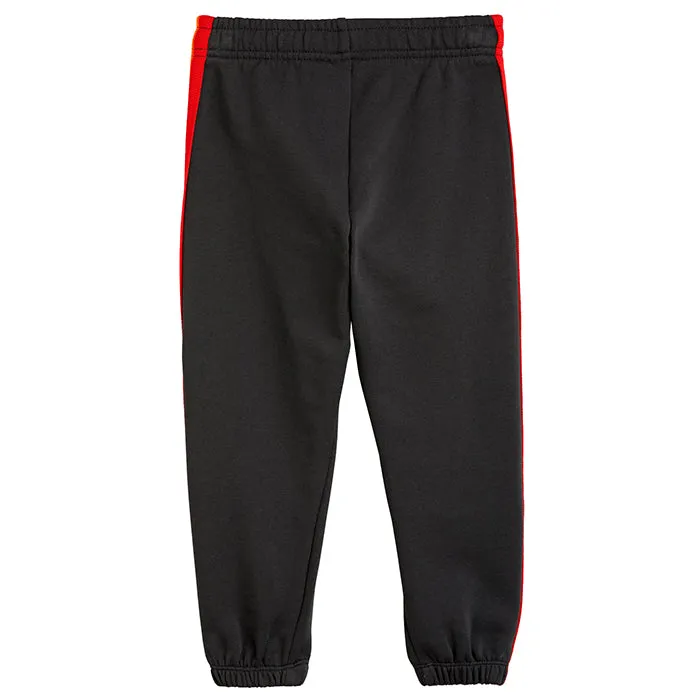 Mini Rodini Child Rainbow Stripe Sweatpants Black