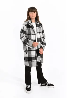 Molly Bracken Girls Plaid Coat