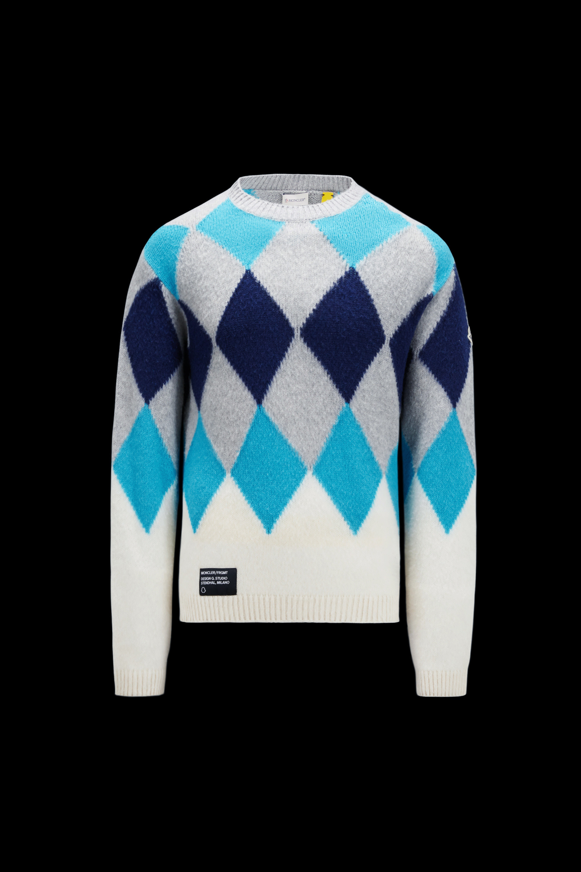 MONCLER  |Argyle Wool & Cashmere Sweater