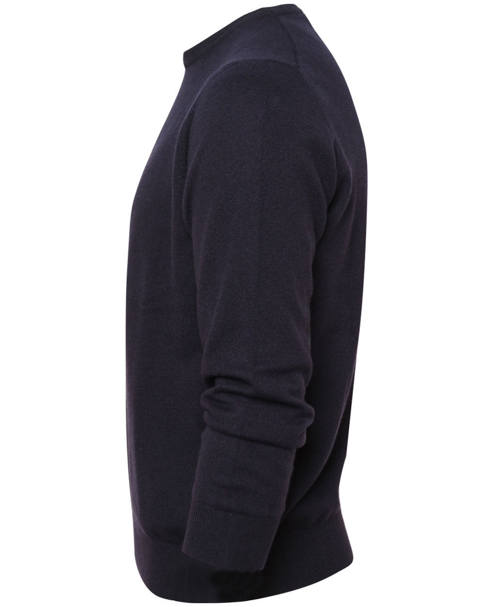 Navy Blue Kid Cashmere Crewneck Sweater