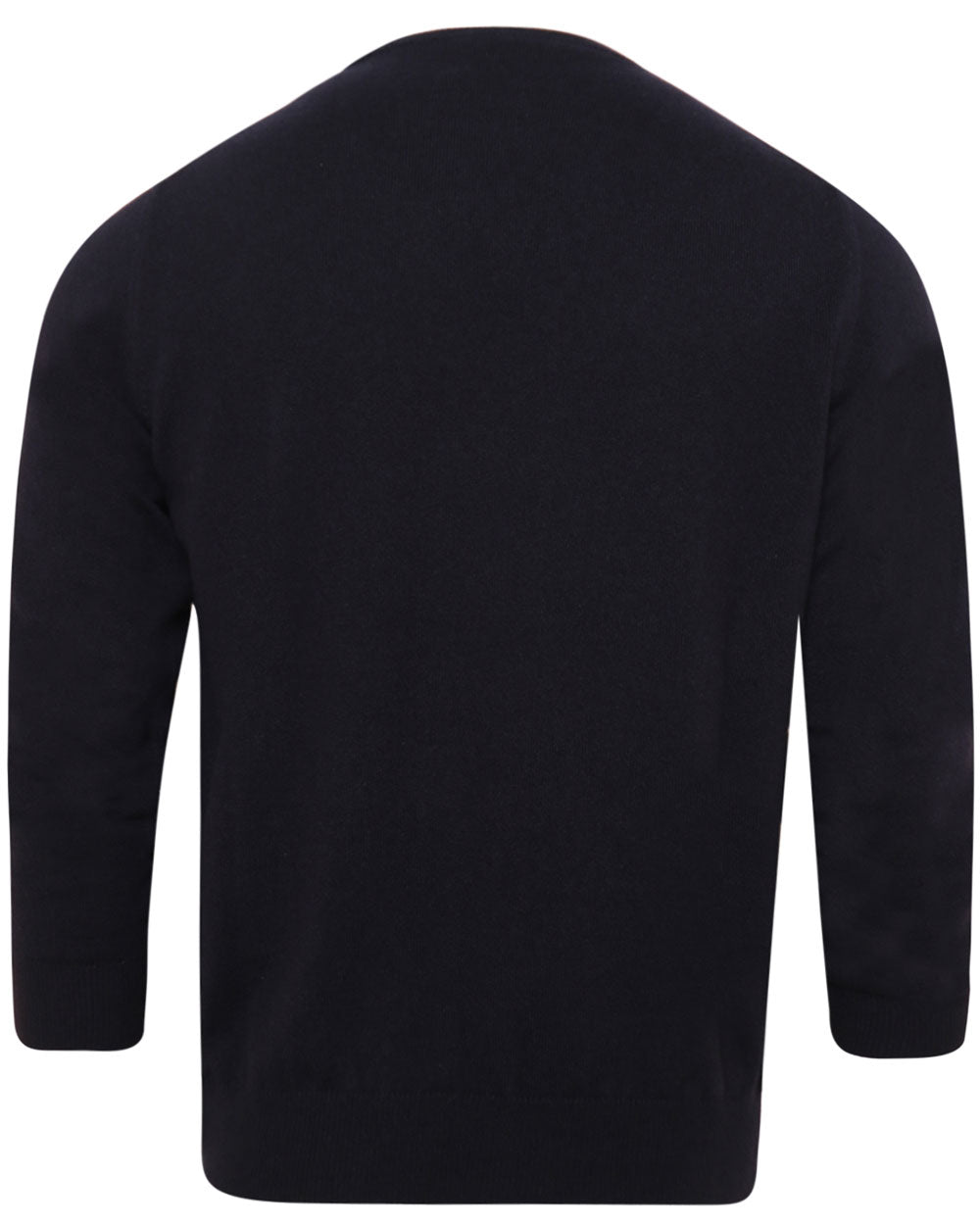 Navy Blue Kid Cashmere Crewneck Sweater