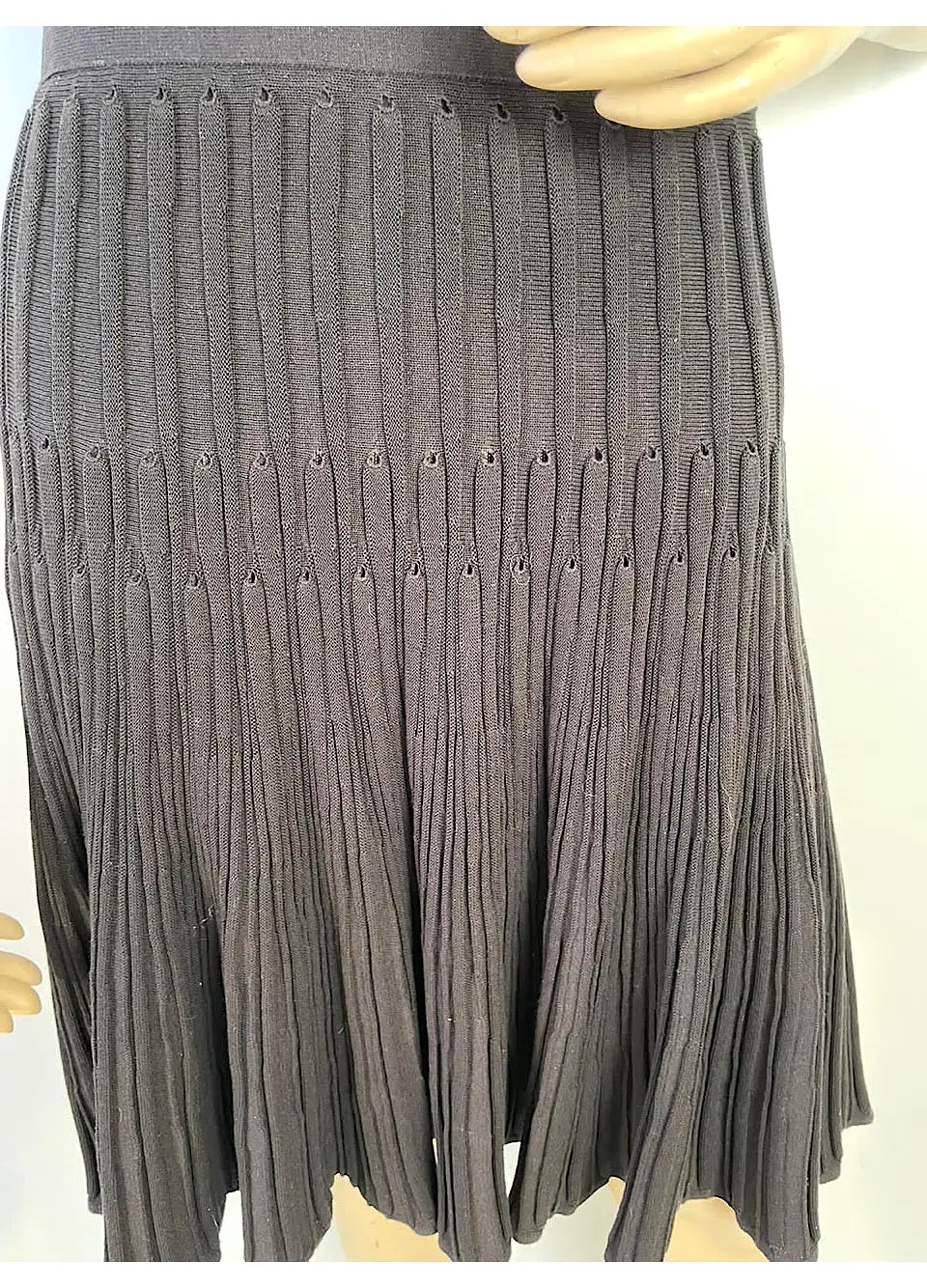 NWT Chanel 09P 2009 Spring Black Pleated Dress FR 40 US 4/6