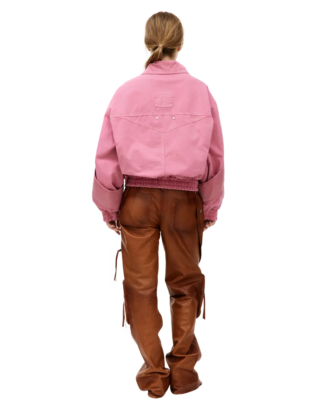 Padded Bomber Jacket - Pink