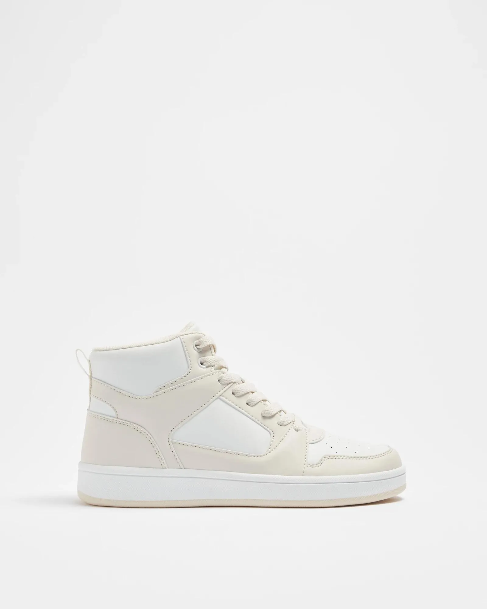 popular  Girls Youth Hi Top Sneaker - Cream