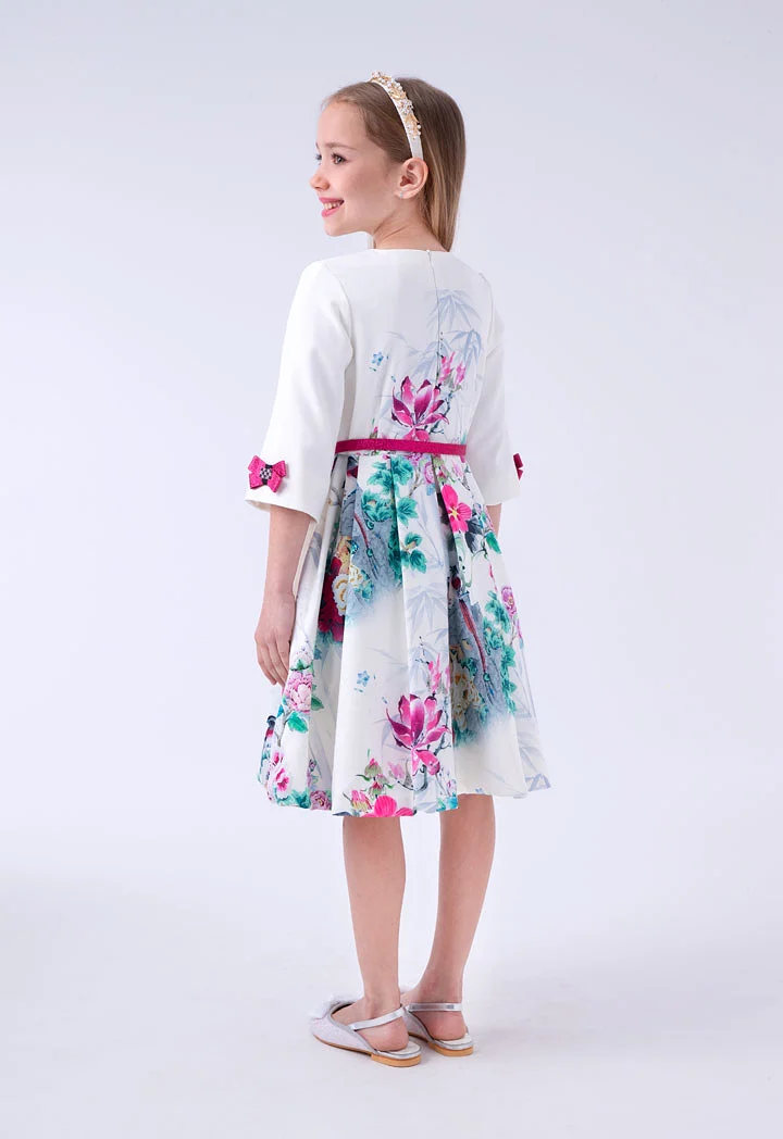 Printed Belted Dress