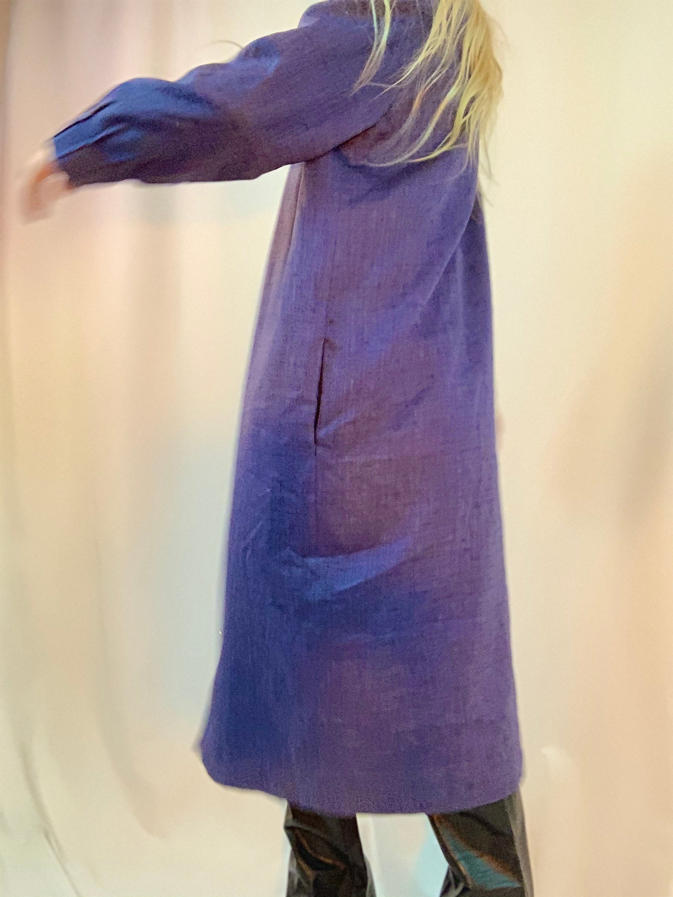 Purple duster coat