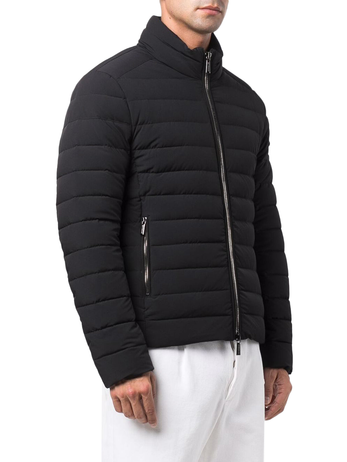 Quilted down jacket