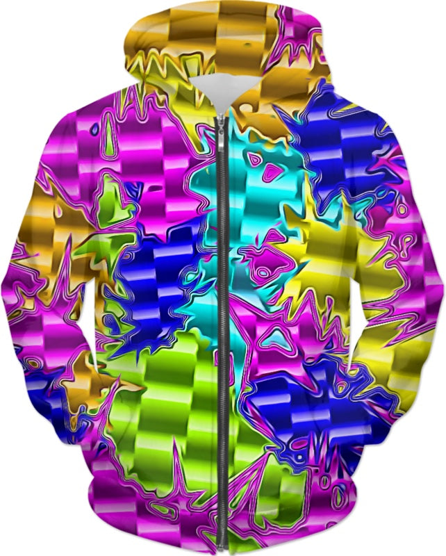 Rainbow Chrome Drip Hoodie