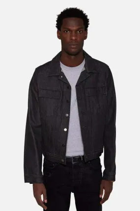 Raw Denim Jacket - Black