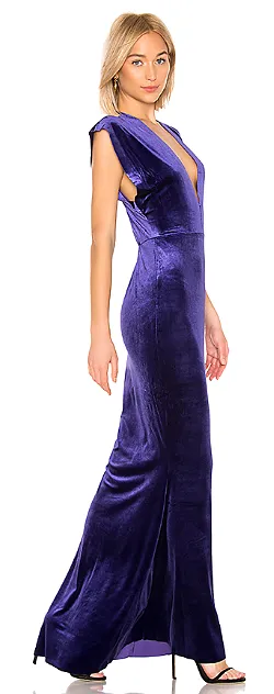 Rectangle Velvet Gown