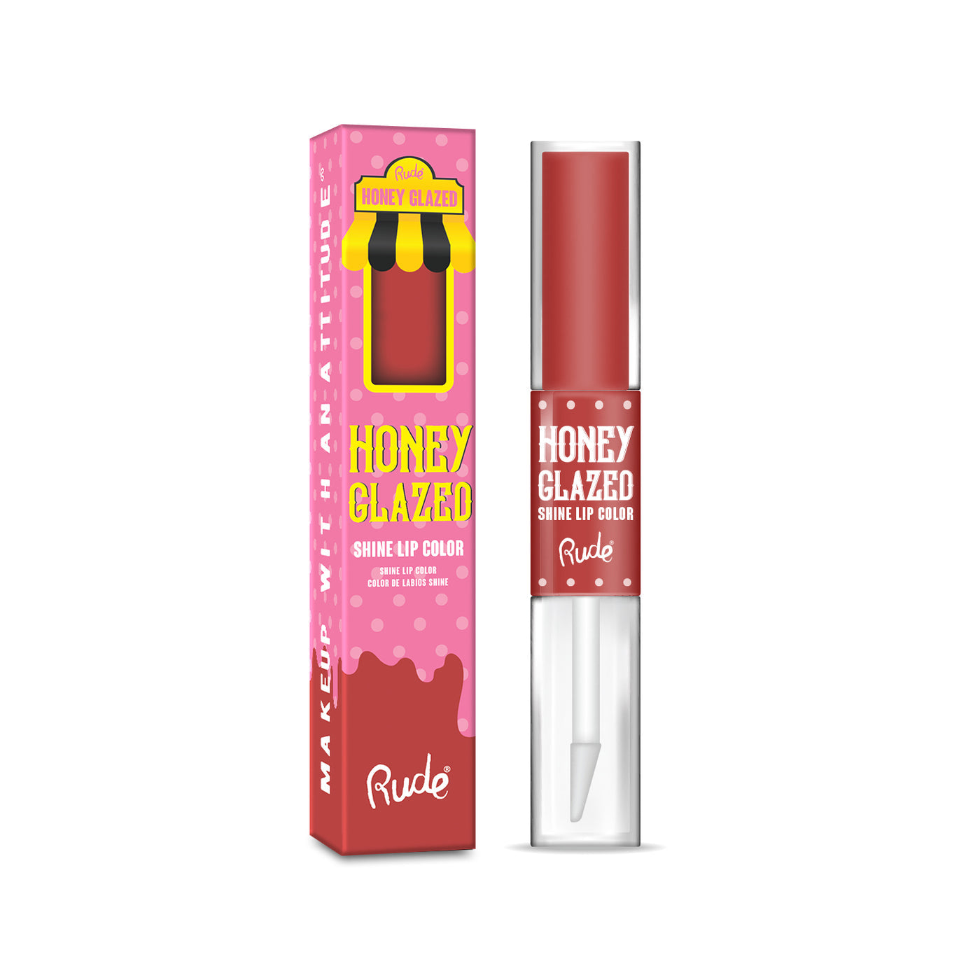 RUDE Honey Glazed Shine Labial Líquido