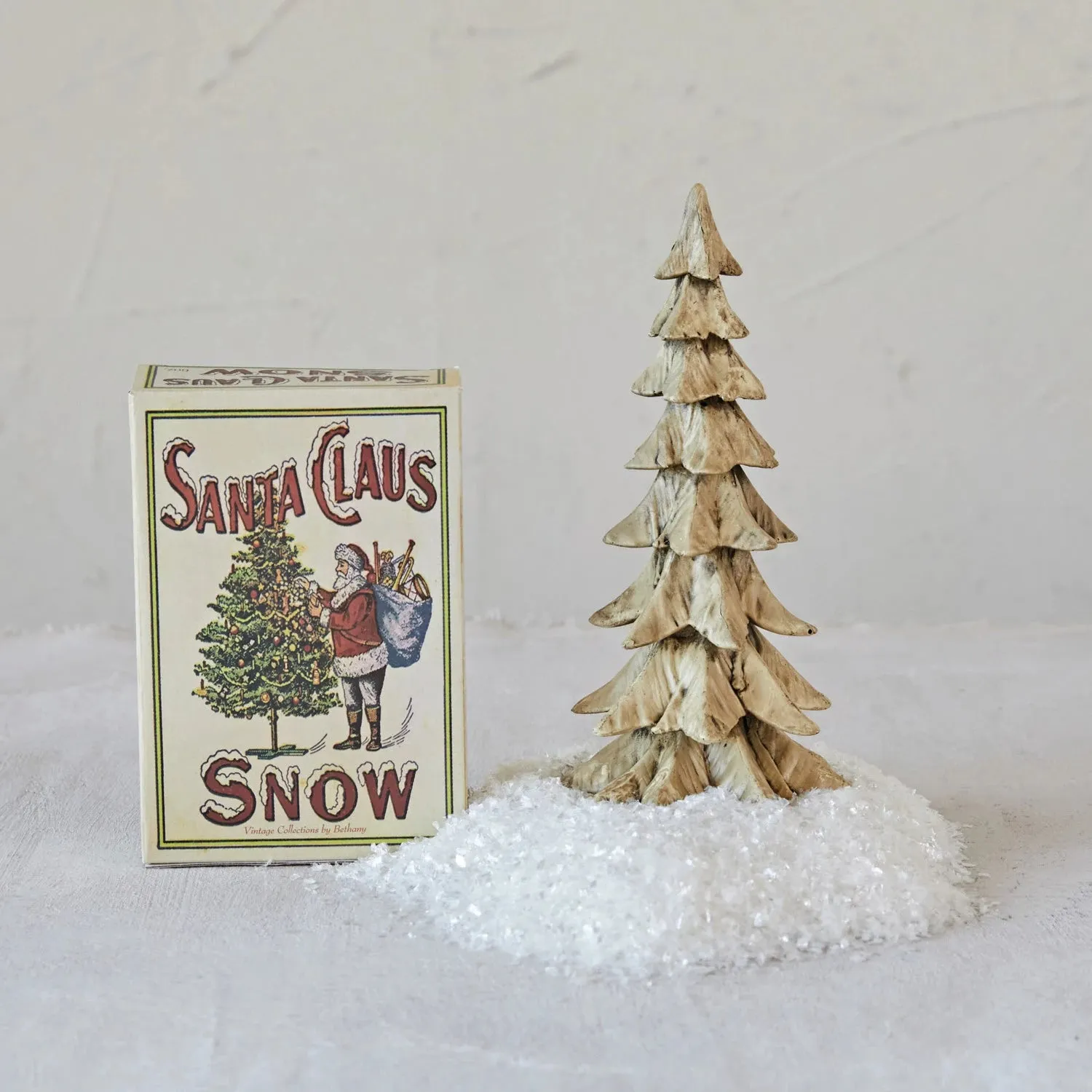 Santa Claus Boxed Mica Snow