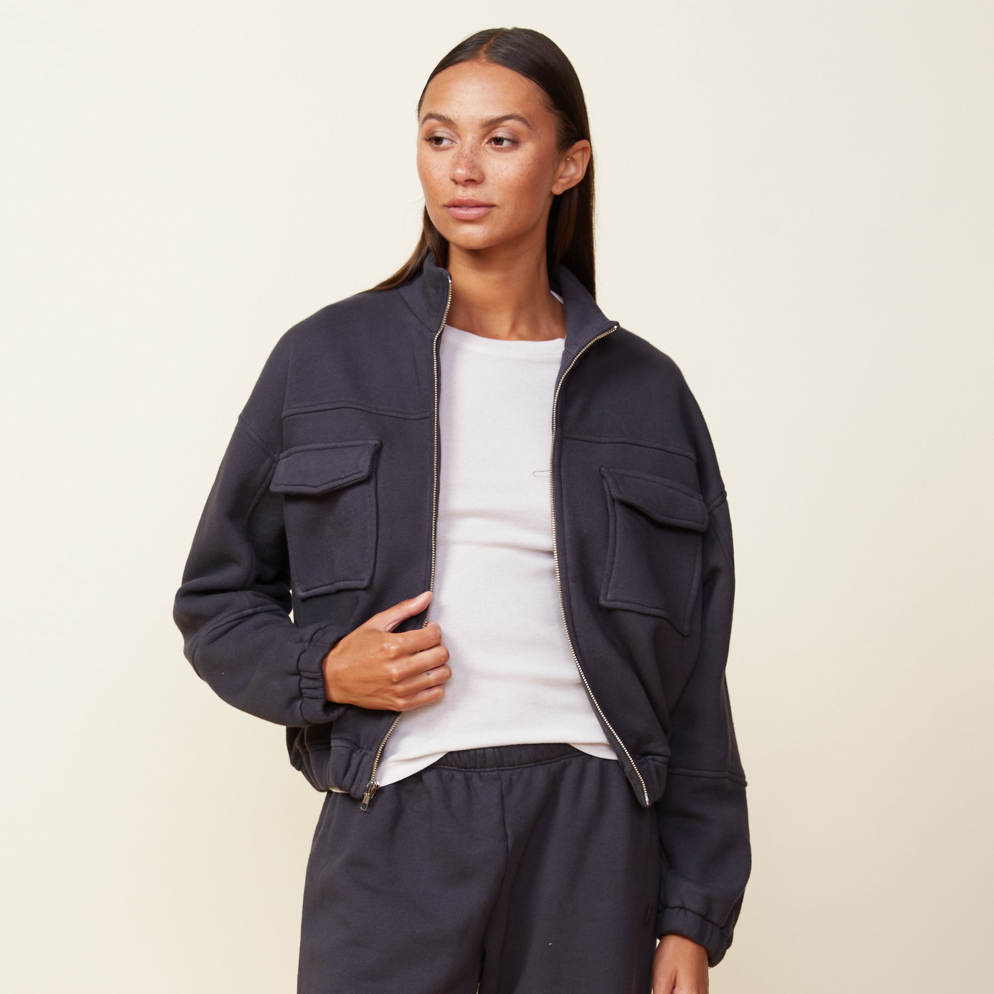 Seamed Bomber Jacket