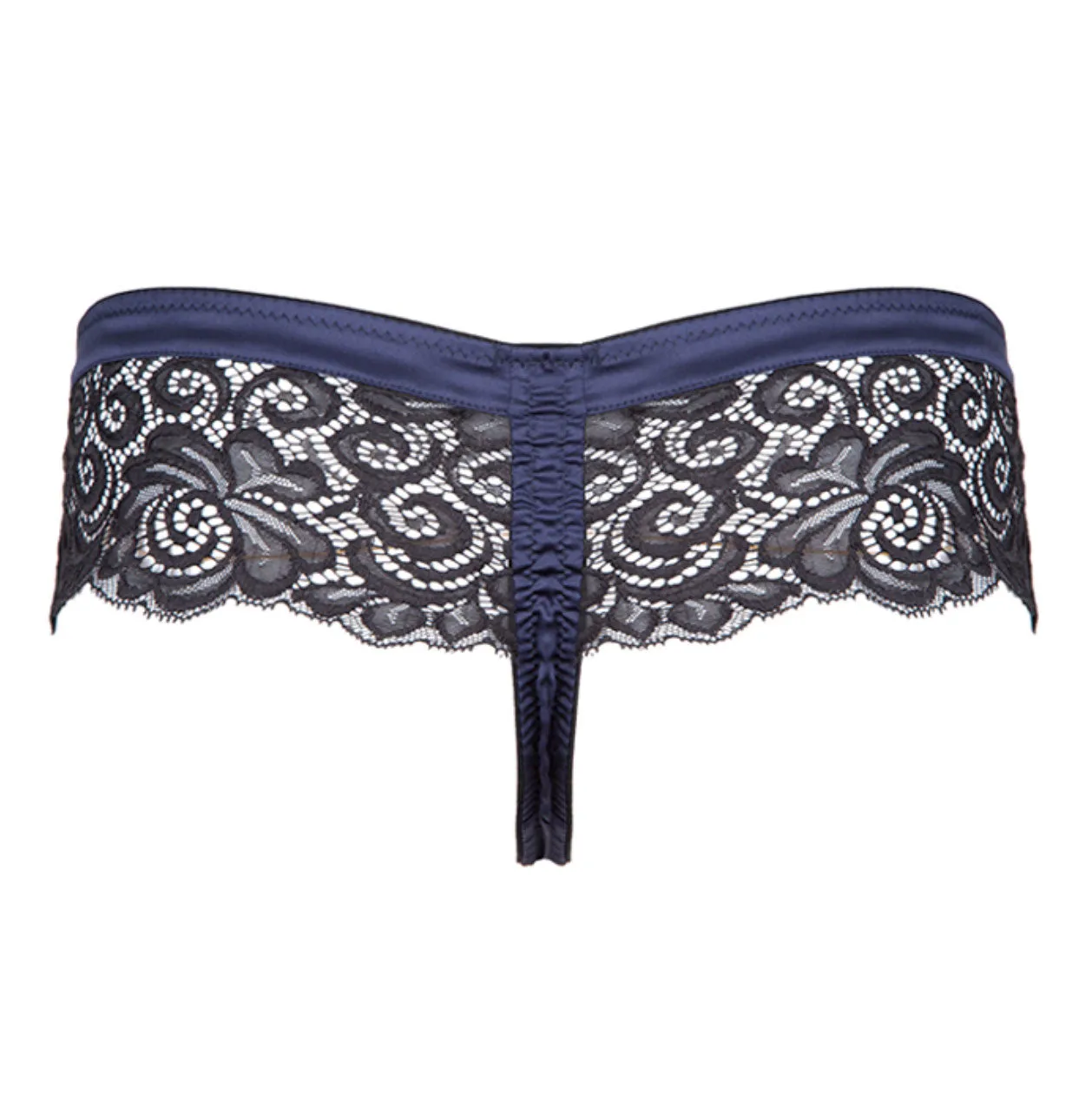 Signature Navy Skirted Thong