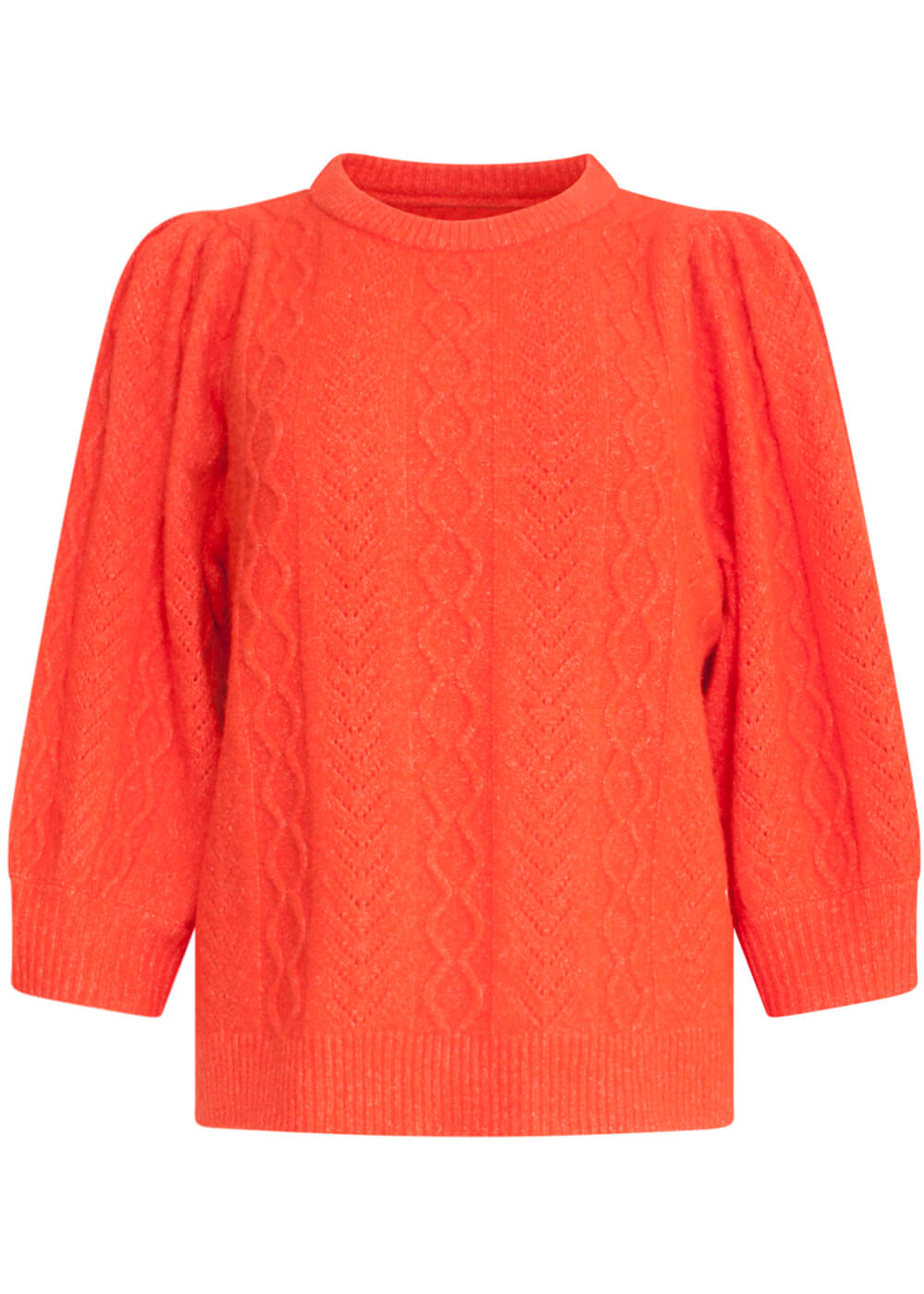 Smashed Lemon Bright Fun 70's Jumper Sweater Orange