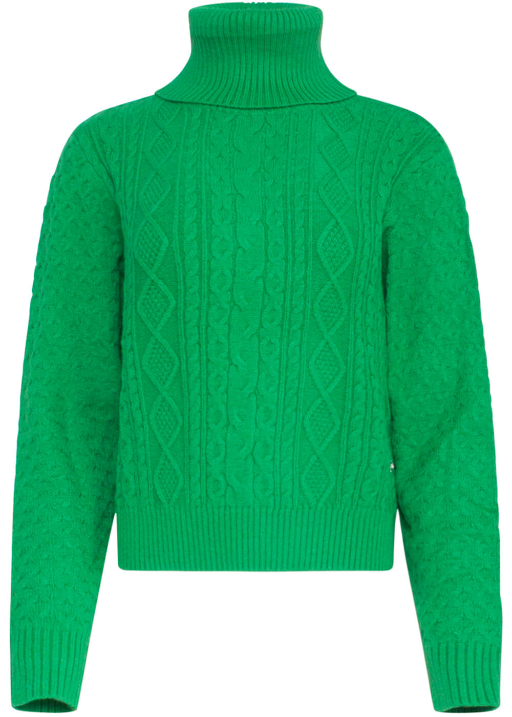 Smashed Lemon Cozy Cuddles 70's Jumper Sweater Green