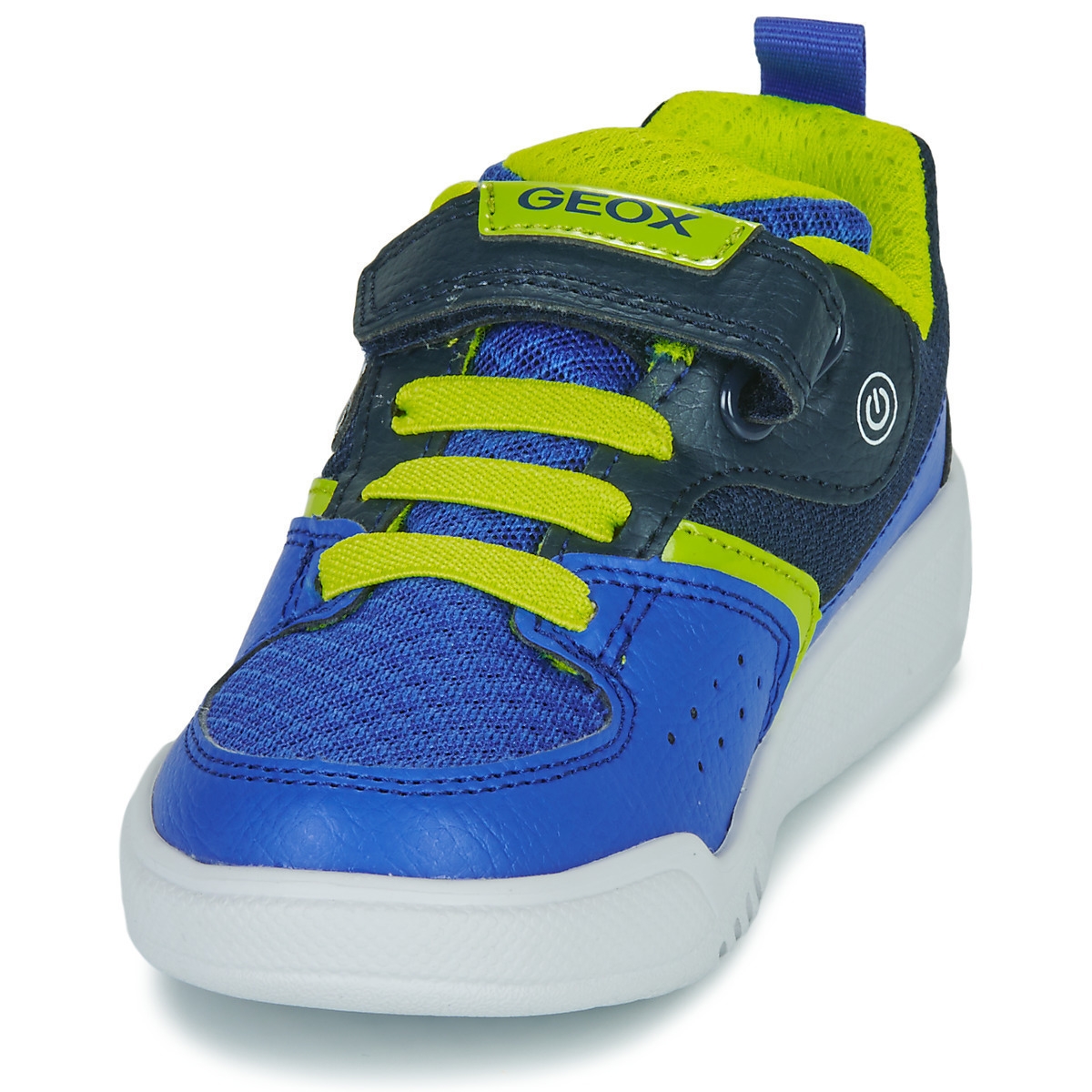 SNEAKERS GEOX J ILLUMINUS ROYAL/LIME J35GVA 011FE C4344 TG:27