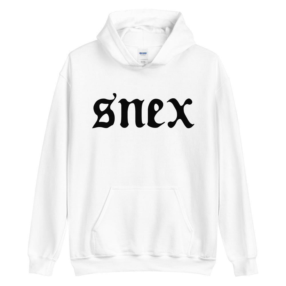 SNEX WHITE GRAPHIC HOODIE