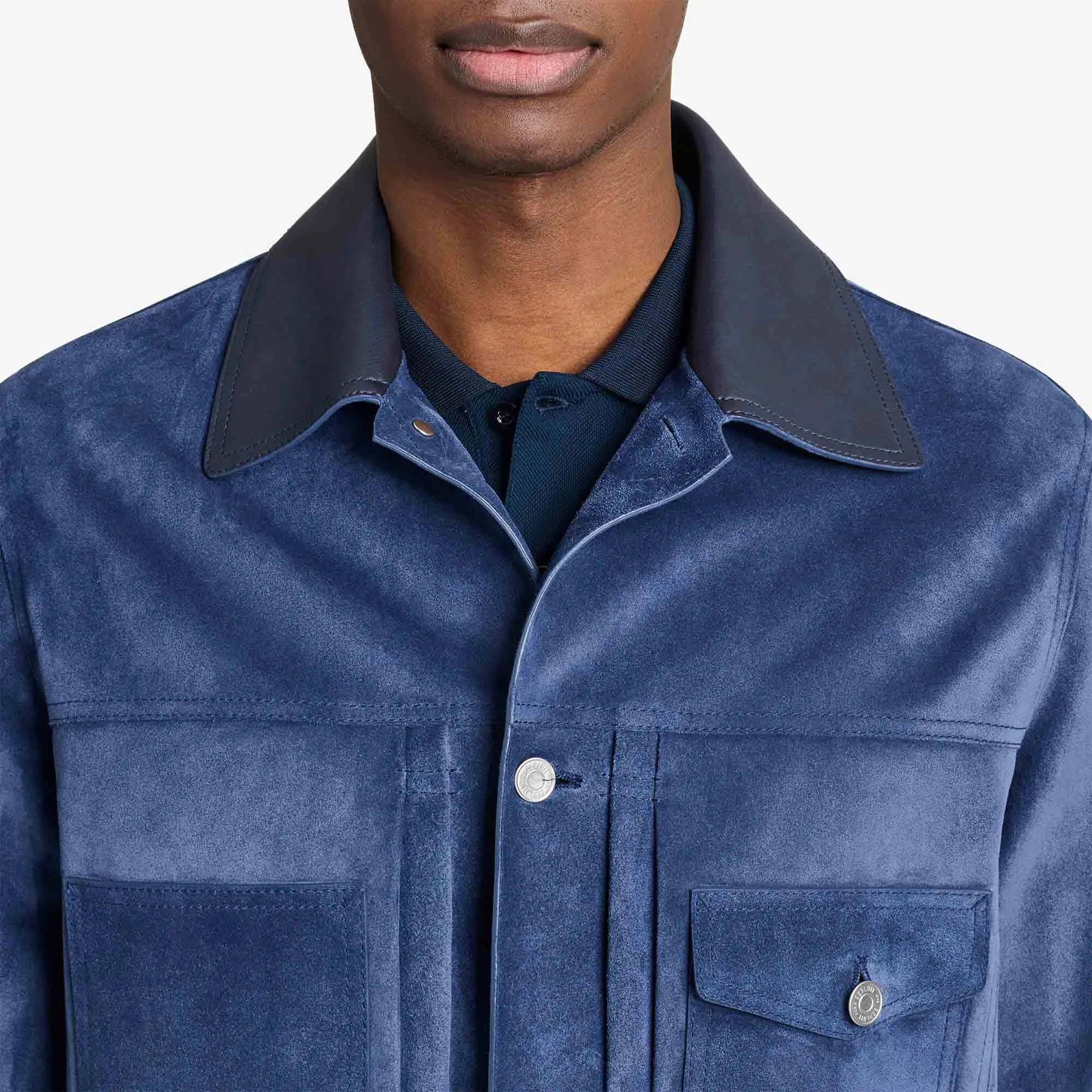 Suede Denim Jacket