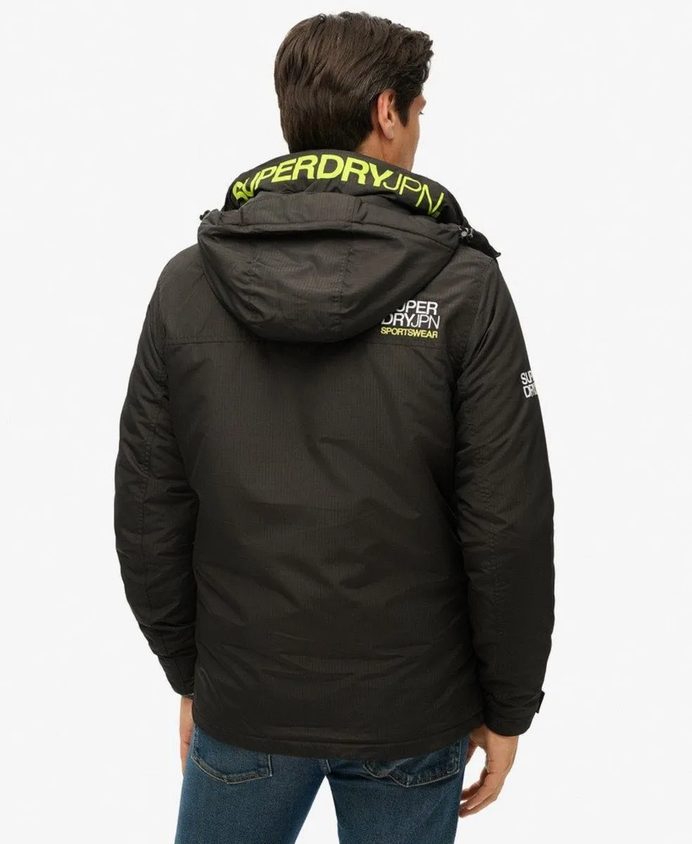 Superdry Hooded Yachter Windbreaker Jacket Black/Optic