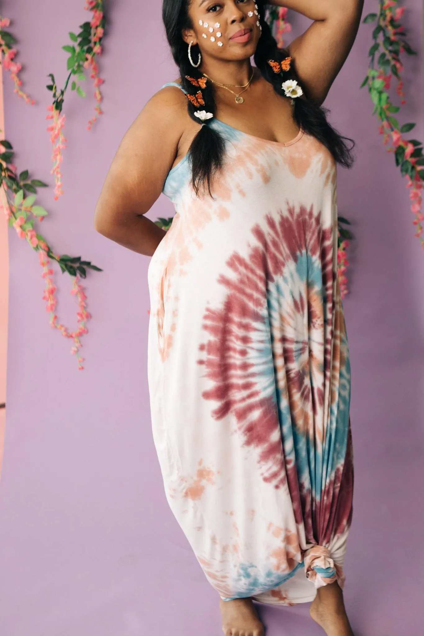 The Big Swirl Maxi Dress - On Hand