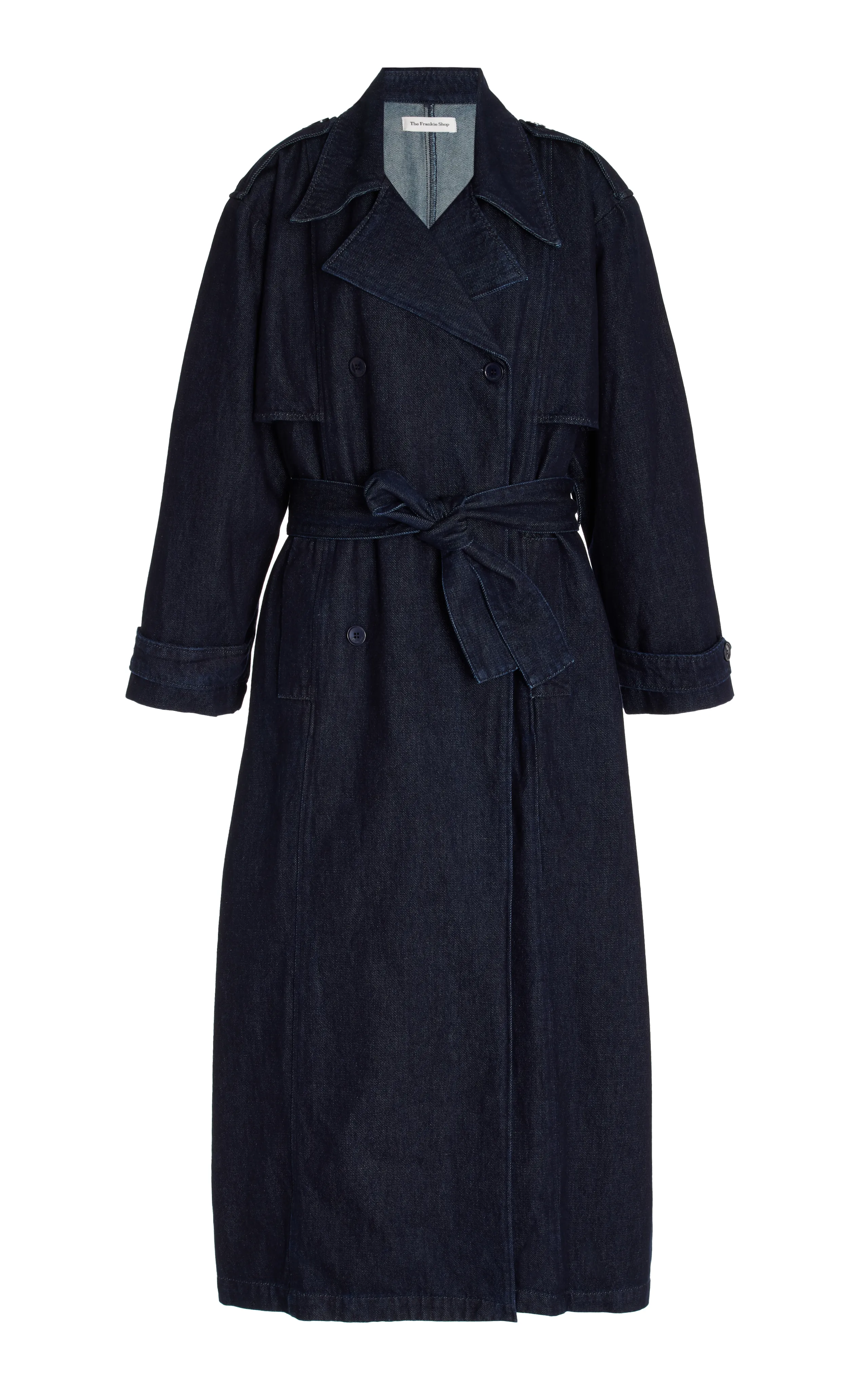 The Frankie Shop Nikola Denim Trench Coat