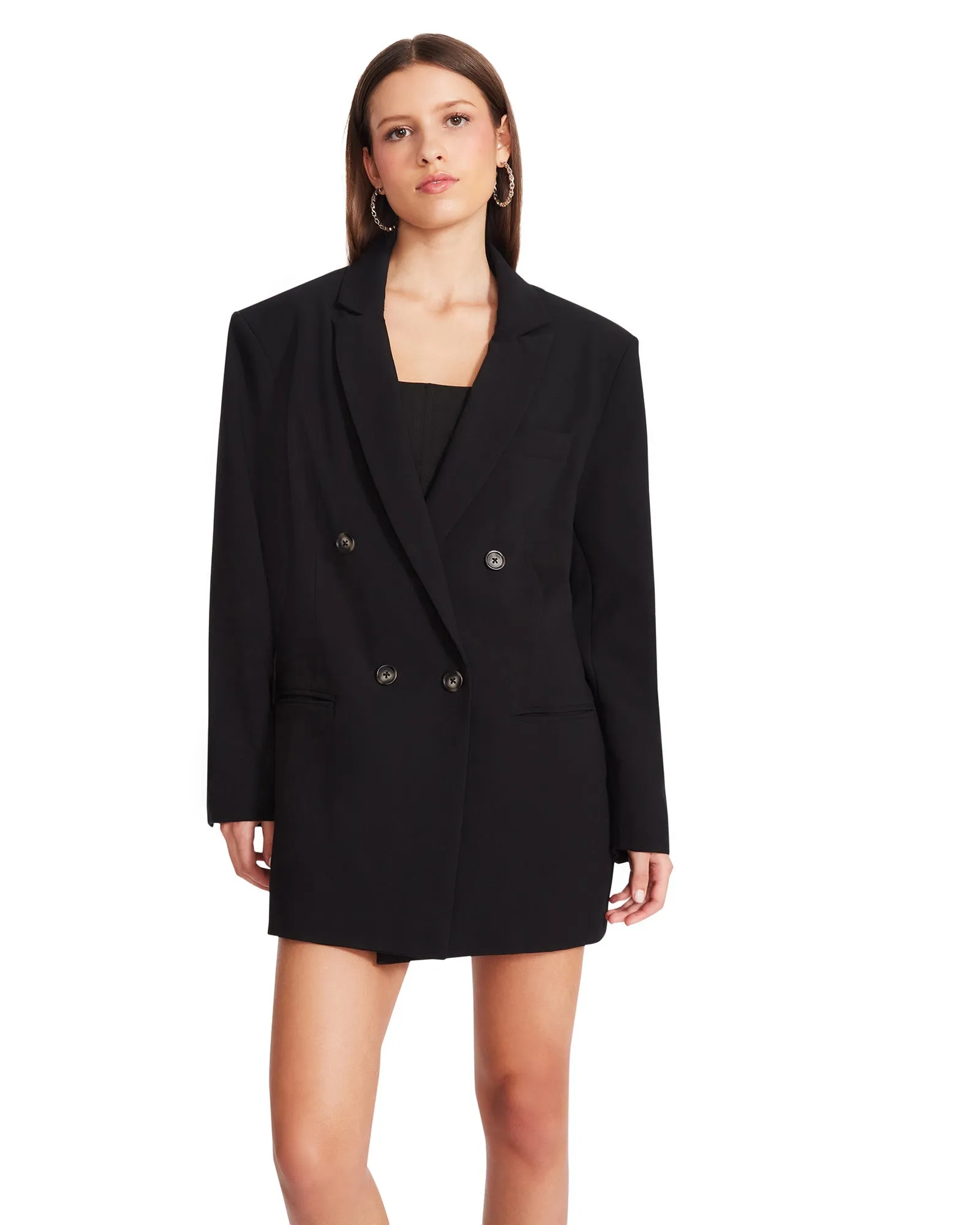 The Isabella Double Breasted Blazer - Black