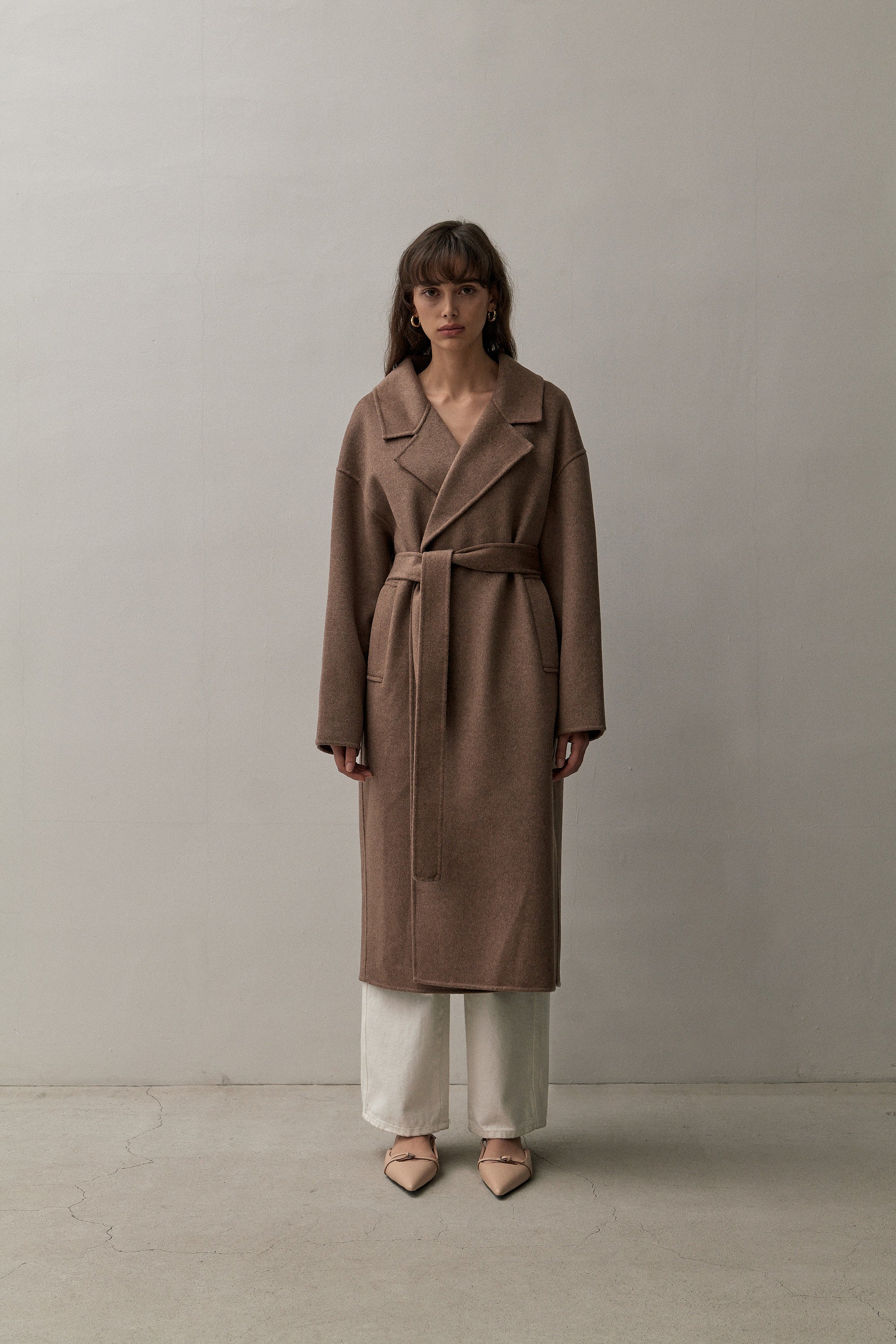 THE LONDON COAT - CHOCOLATE MELANGE