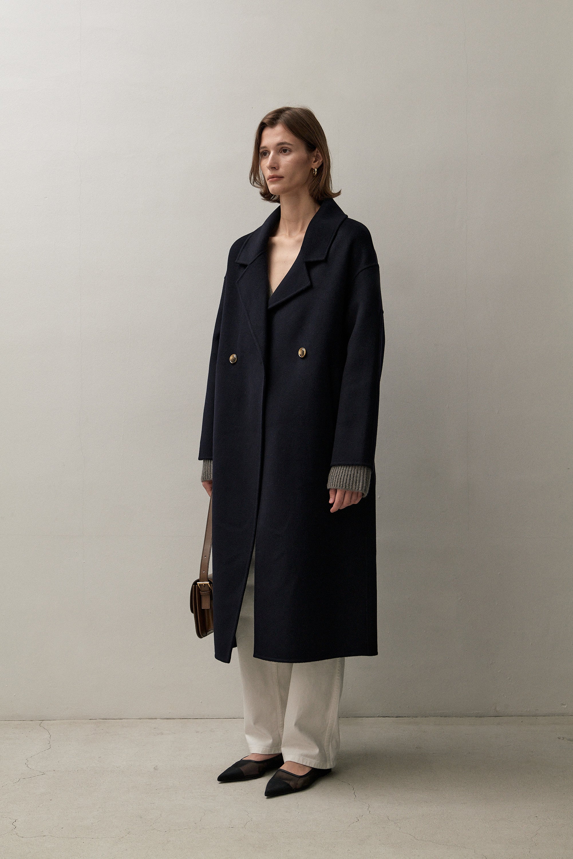 THE LONDON COAT - NAVY 90/10