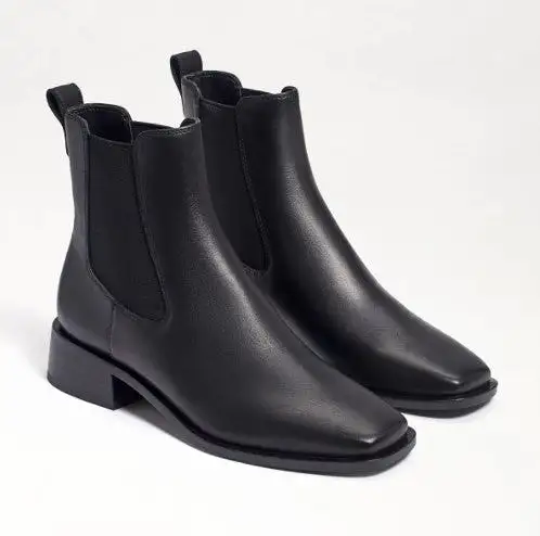 Thelma Chelsea Boot in Black Leather